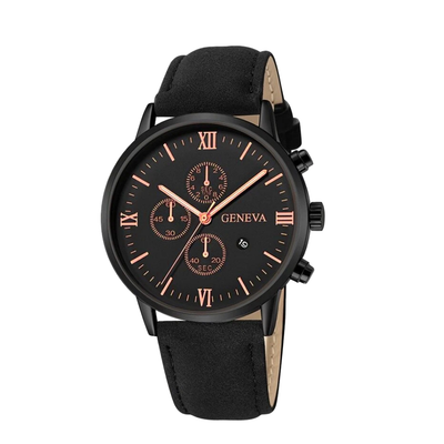 Reloj de cuarzo de estilo relajado Zachary con esfera analógica | 40.5 mm