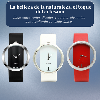 Kelly | Reloj de cuarzo con esfera transparente | 40 mm