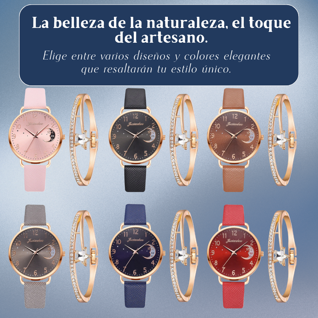 Sierra | Reloj con esfera lunar y pulsera | 36 mm