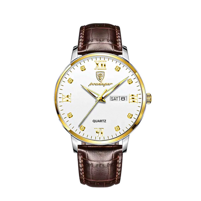 Enzo | Reloj de cuarzo elegante e impermeable para hombre | 42mm