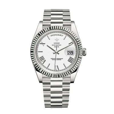 Reloj Frederick | Líneas precisas y estilo clásico de día y fecha | 40 mm