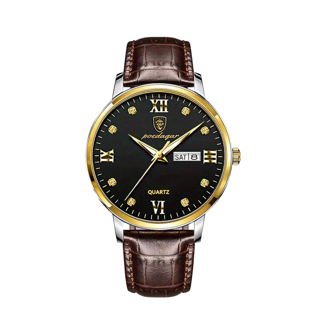 Enzo | Reloj de cuarzo elegante e impermeable para hombre | 42mm
