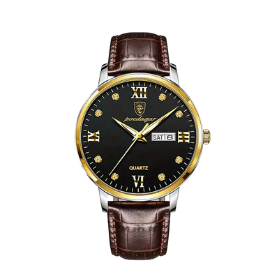 Enzo | Reloj de cuarzo elegante e impermeable para hombre | 42mm