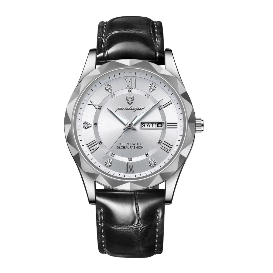 Levi | Reloj de cuarzo para hombre con fecha y día de la semana | 41 mm