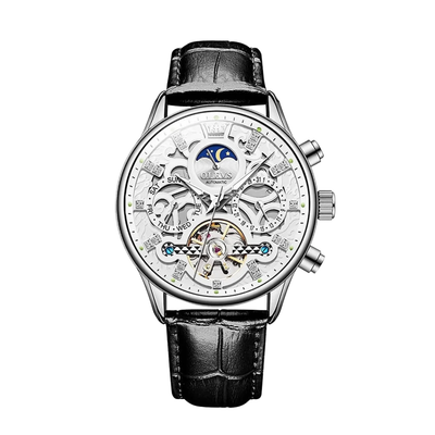 Emmett | Reloj mecánico automático con correa de piel | 40 mm