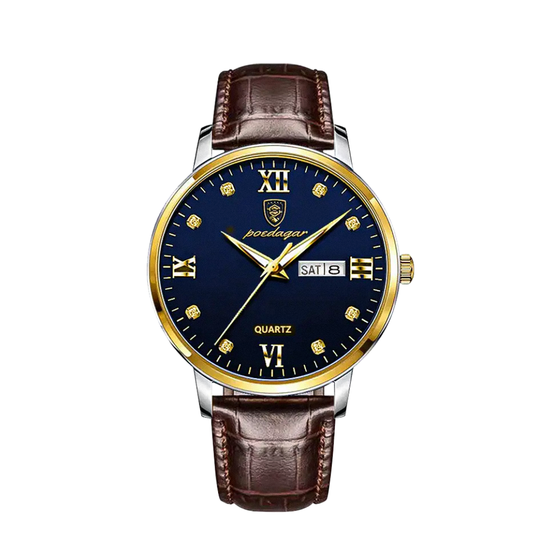 Enzo | Reloj de cuarzo elegante e impermeable para hombre | 42mm