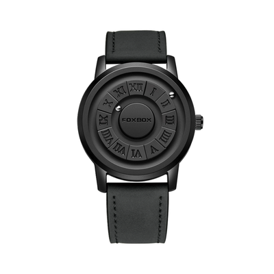 Max | Reloj de pulsera informal con esfera negra para hombre | 42 mm