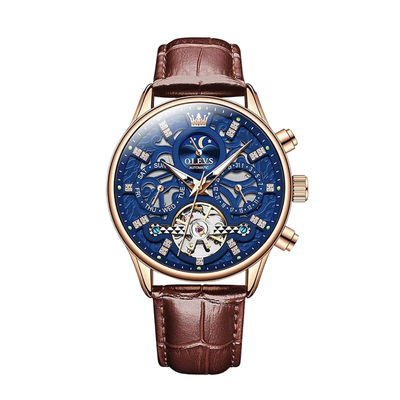 Emmett | Reloj mecánico automático con correa de piel | 40 mm