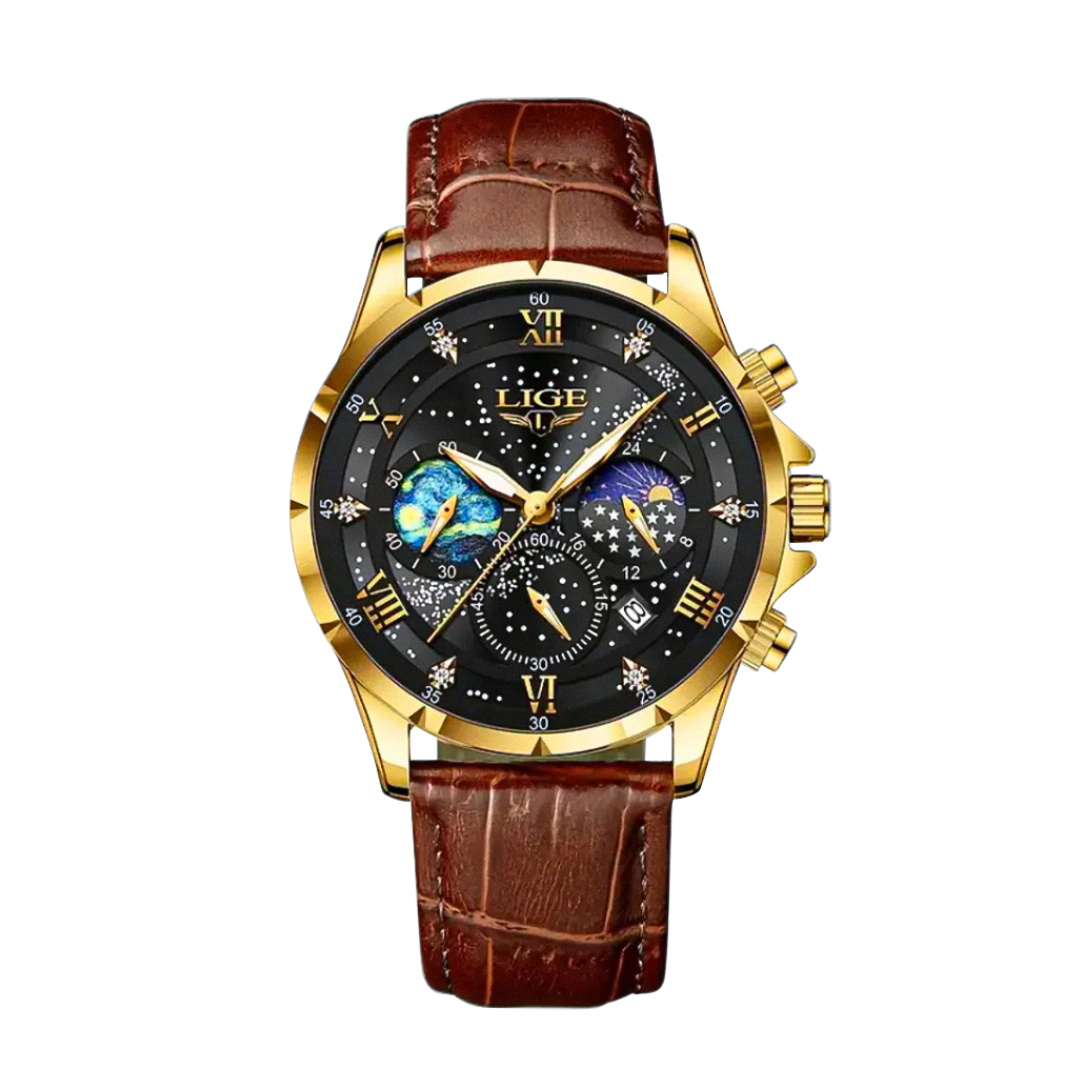 Jack | Reloj de fase lunar refinado | 42 mm