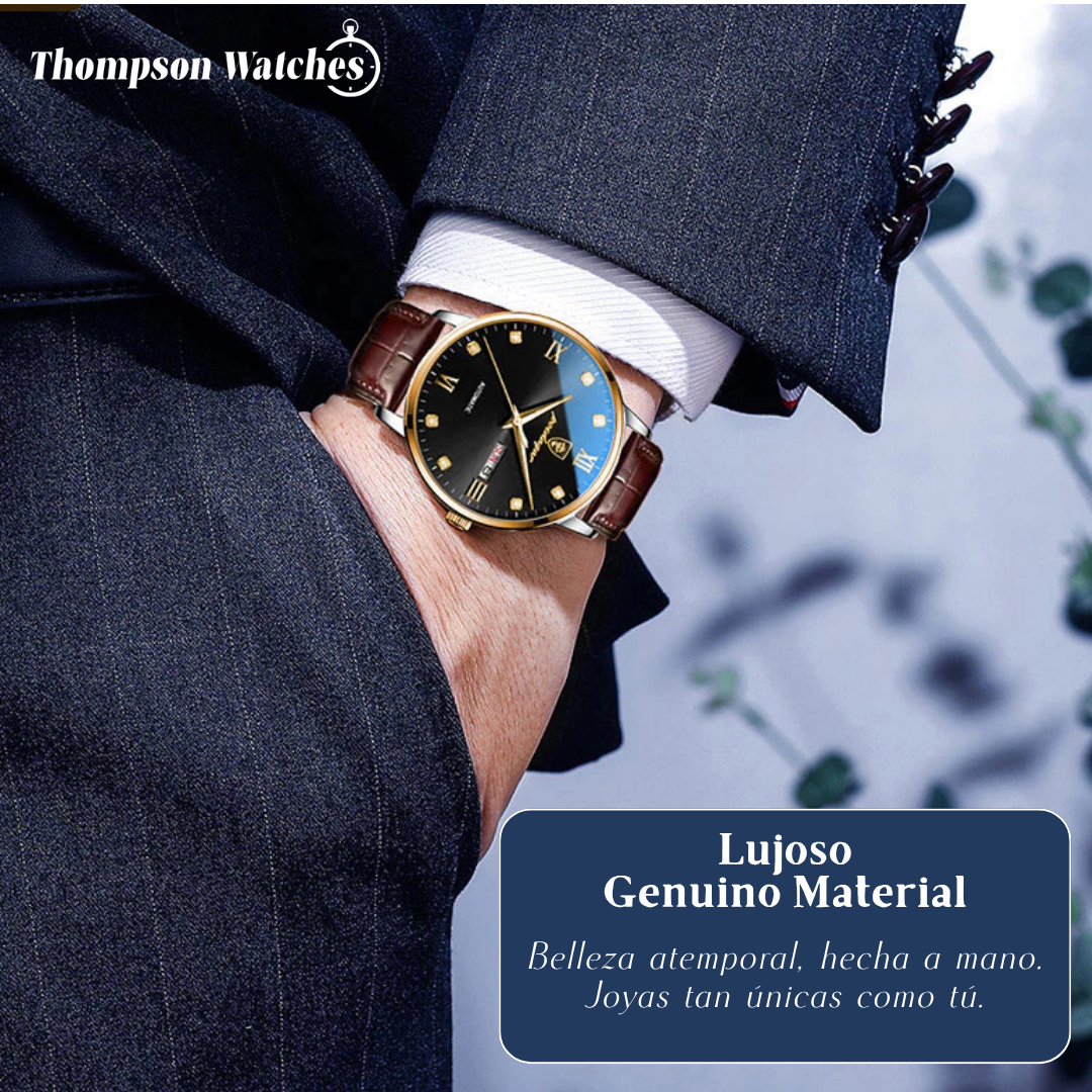 Enzo | Reloj de cuarzo elegante e impermeable para hombre | 42mm