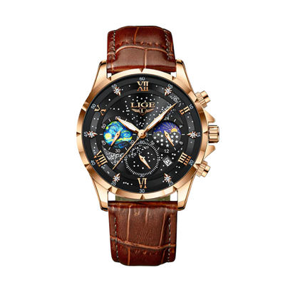 Jack | Reloj de fase lunar refinado | 42 mm