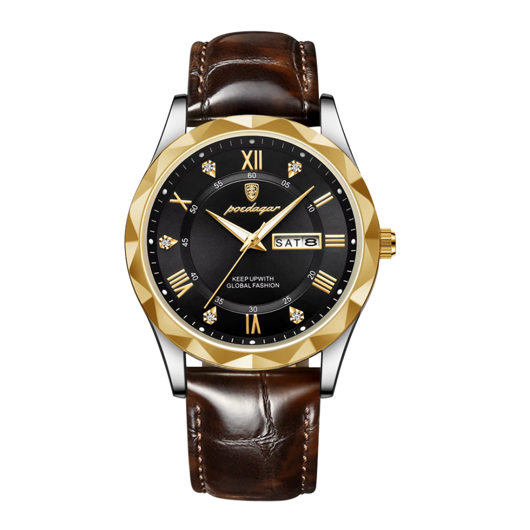 Levi | Reloj de cuarzo para hombre con fecha y día de la semana | 41 mm