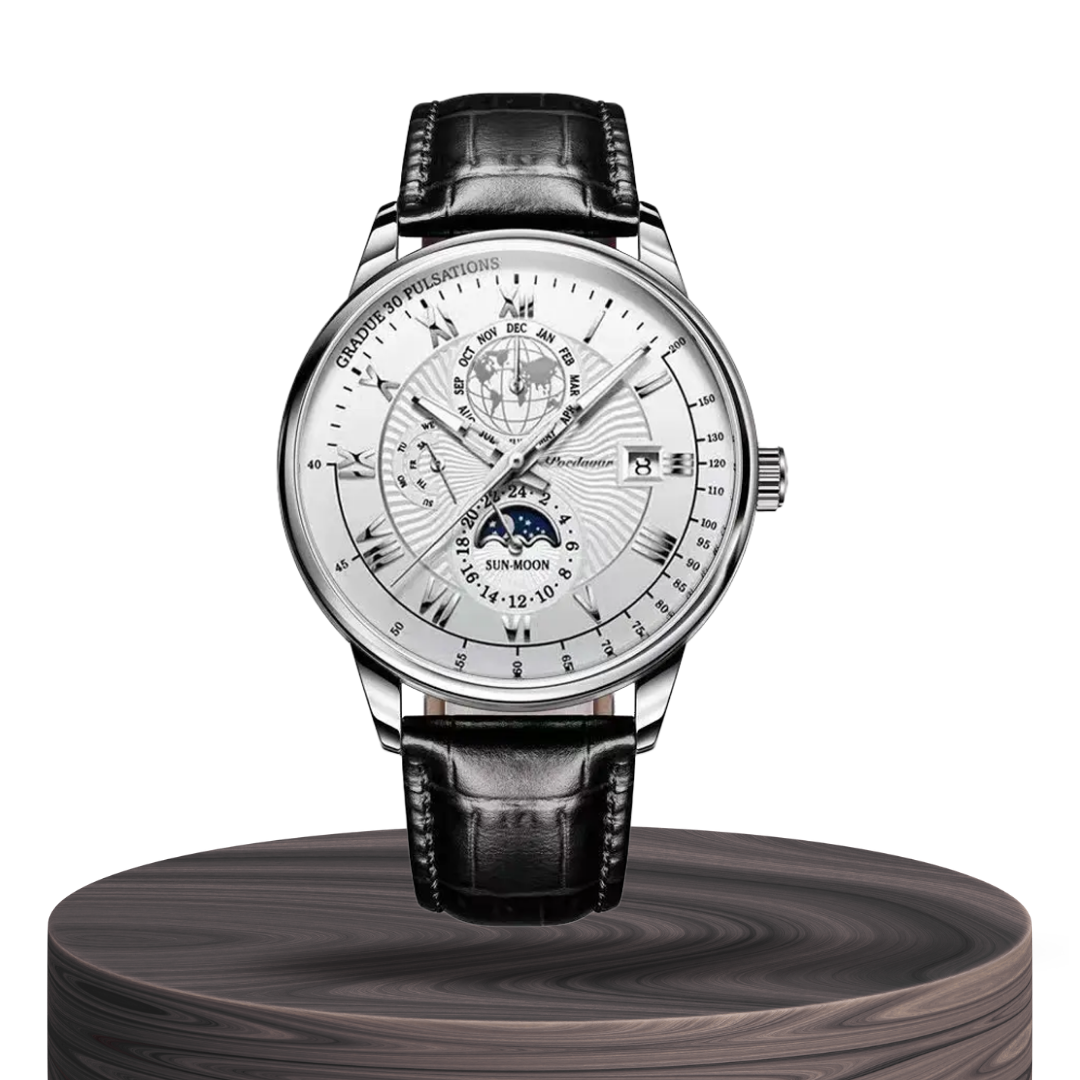 Reloj de pulsera de lujo moderno y delgado Xavier | Cuarzo de 40 mm