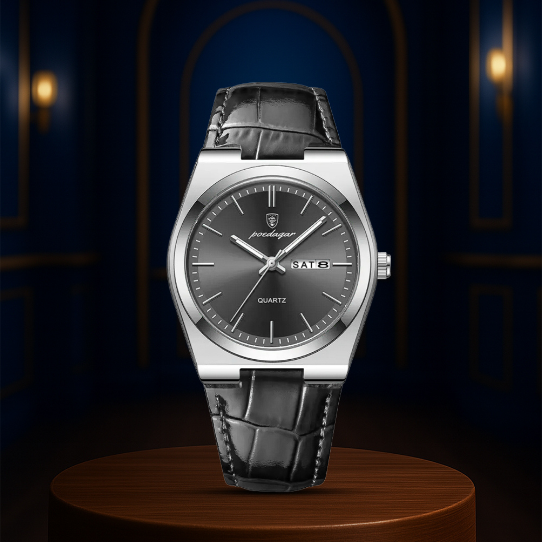 Asher | Reloj informal de negocios con calendario | 40 mm