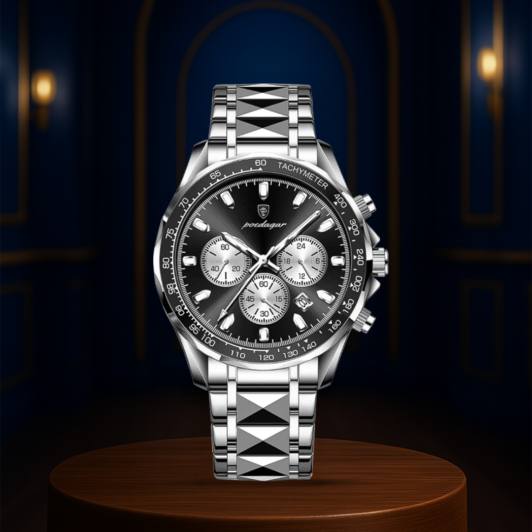 Reloj Zane con esfera deportiva elegante y cronógrafo de declaración | 44.5 mm