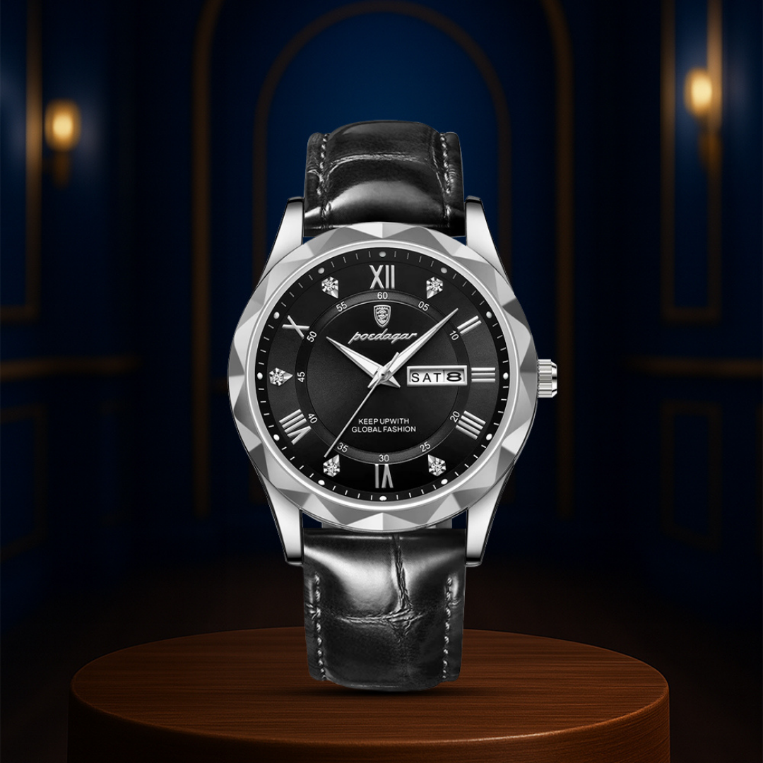 Levi | Reloj de cuarzo para hombre con fecha y día de la semana | 41 mm