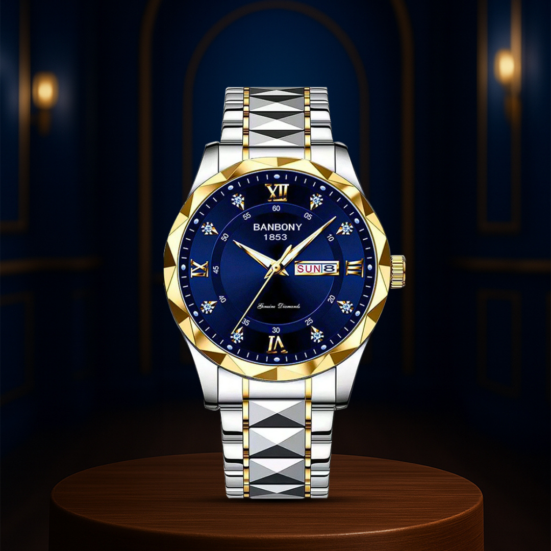 Sean | Reloj multifunción con correa de acero inoxidable | 40 mm