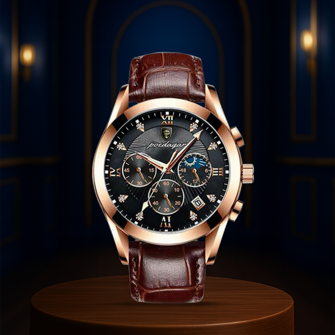 Darian | Reloj con Correa de Cuero Texturizado Clásico | 39 mm