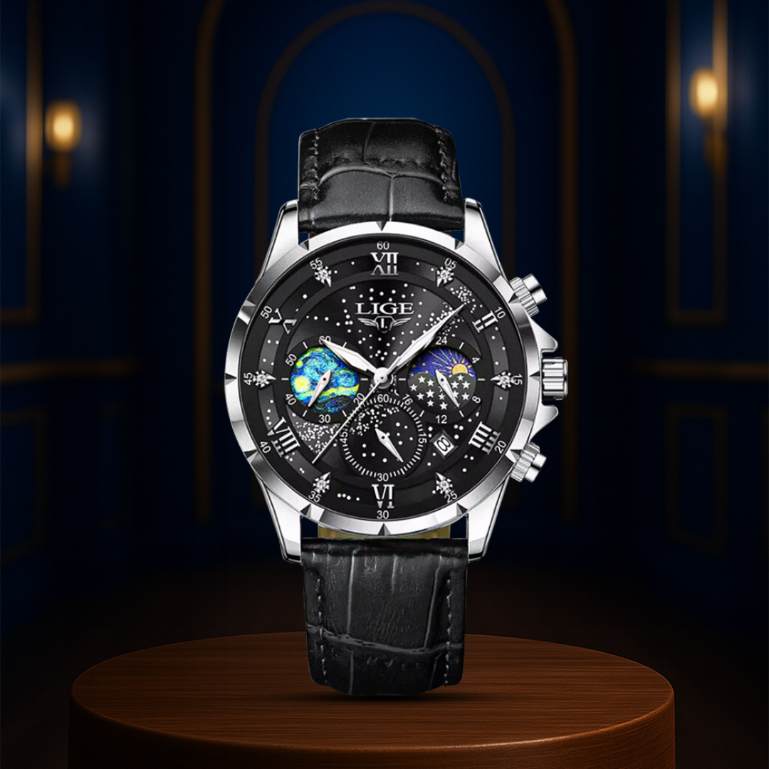 Jack | Reloj de fase lunar refinado | 42 mm