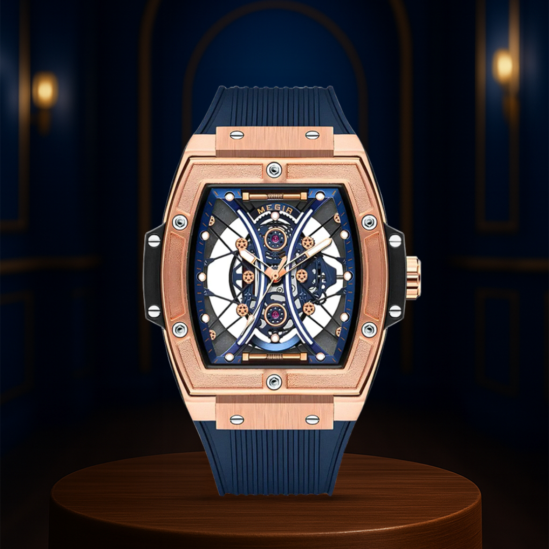 Ryker | Caja de Tonneau Impactante Con Estilo Futurista y Construcción en Esqueleto Reloj | 42mm