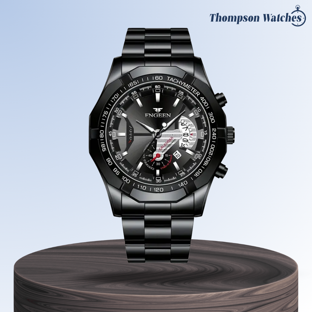 Reloj de pulsera para hombres Scott con gran dial creativo de 44 mm