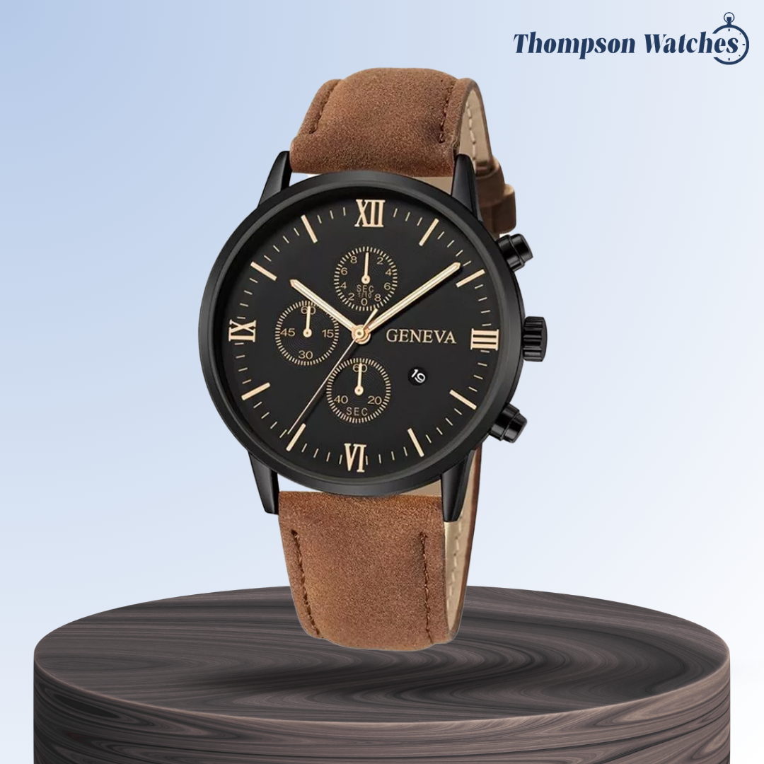 Reloj de cuarzo de estilo relajado Zachary con esfera analógica | 40.5 mm