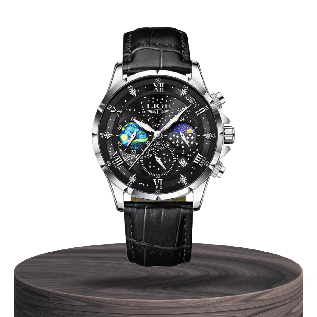 Jack | Reloj de fase lunar refinado | 42 mm