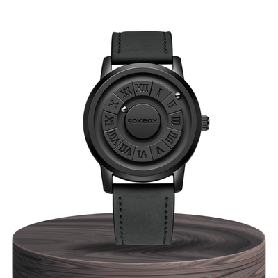 Max | Reloj de pulsera informal con esfera negra para hombre | 42 mm