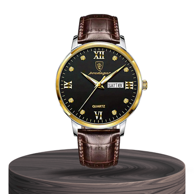 Enzo | Reloj de cuarzo elegante e impermeable para hombre | 42mm