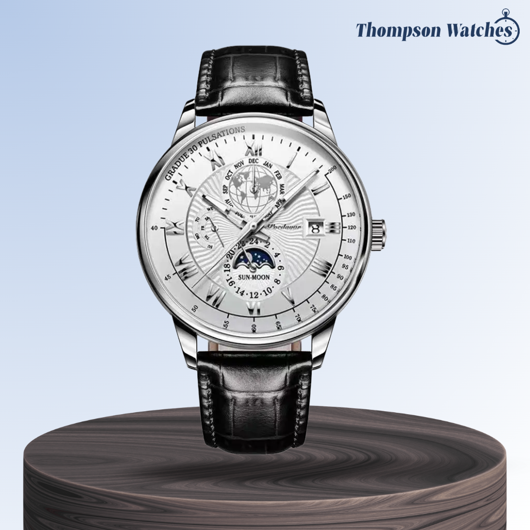 Reloj de pulsera de lujo moderno y delgado Xavier | Cuarzo de 40 mm