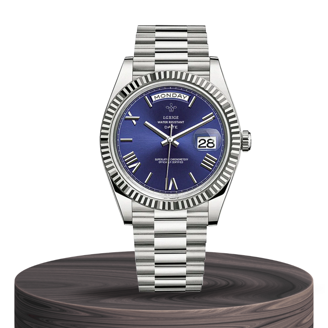 Reloj Frederick | Líneas precisas y estilo clásico de día y fecha | 40 mm