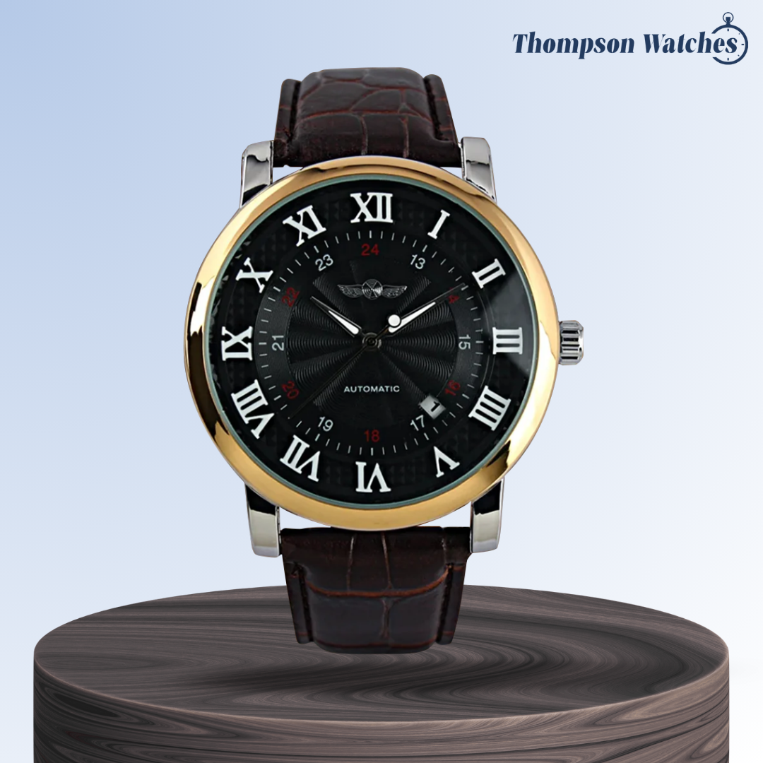 Daniel | Reloj mecánico clásico para hombre con números romanos | 45 mm