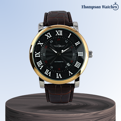 Daniel | Reloj mecánico clásico para hombre con números romanos | 45 mm