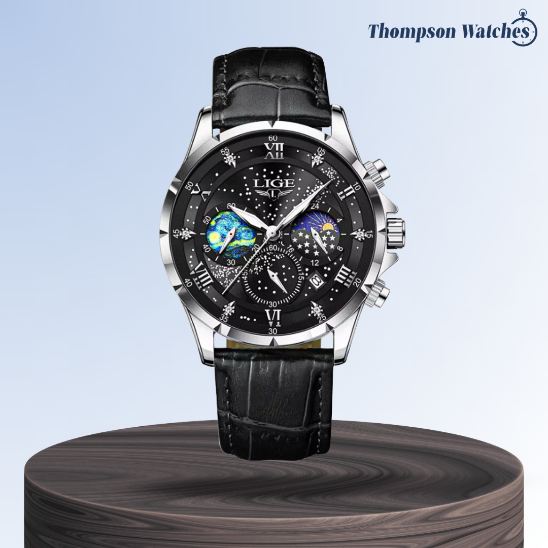 Jack | Reloj de fase lunar refinado | 42 mm