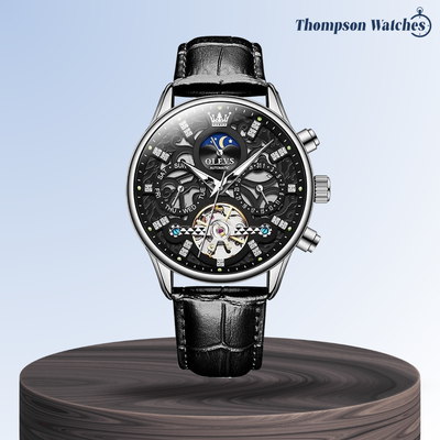 Emmett | Reloj mecánico automático con correa de piel | 40 mm