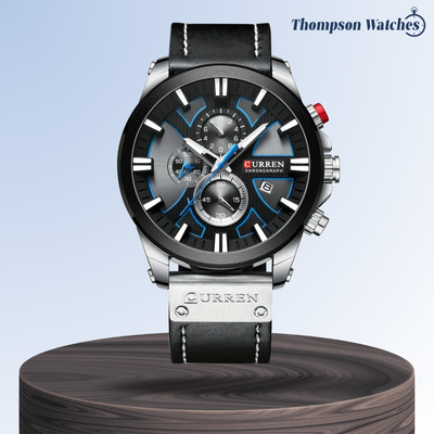 Easton | Reloj de cuarzo multifunción que brilla en la oscuridad para hombre | 49 mm