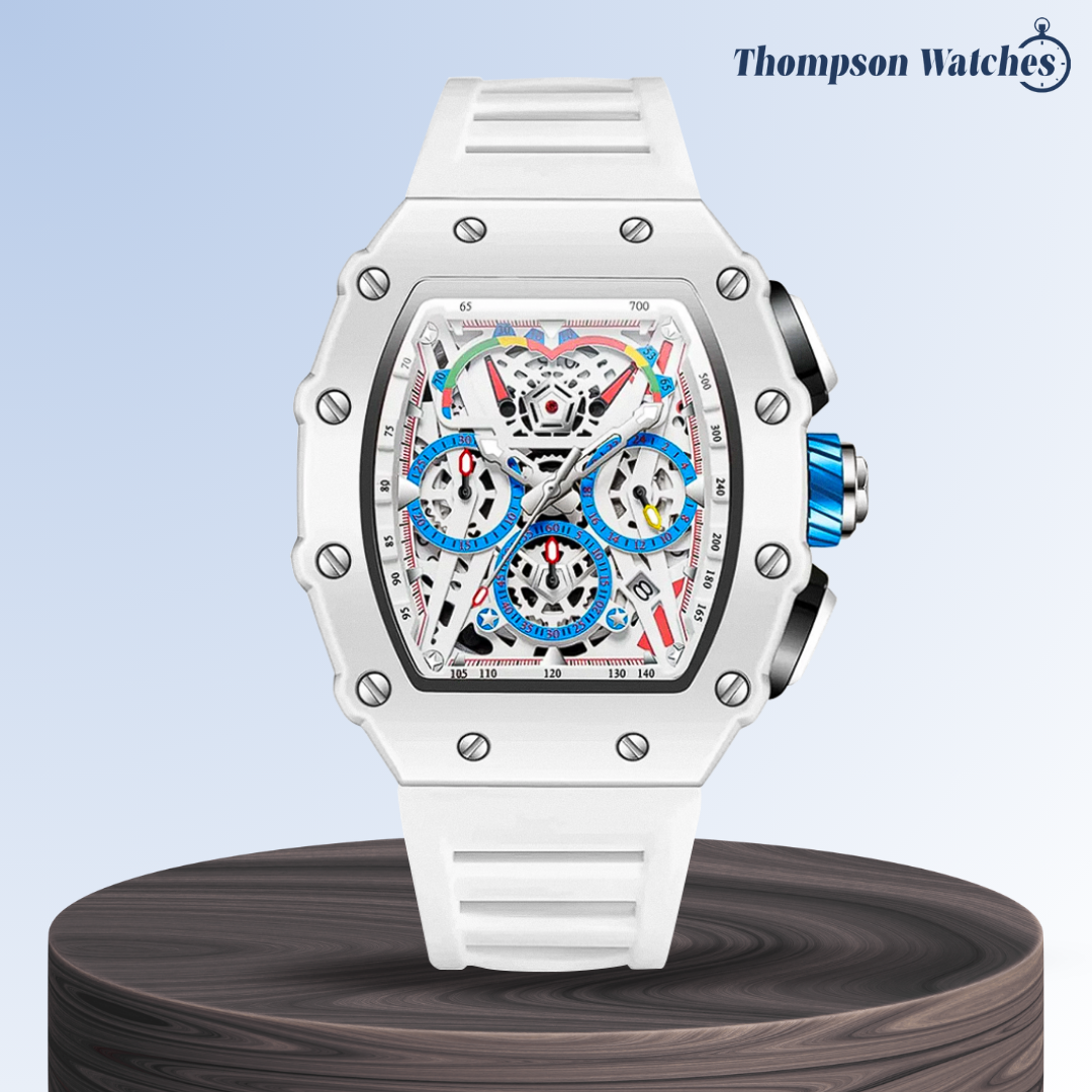 Reloj futurista con esfera esqueleto en colores Cairo | 41 mm