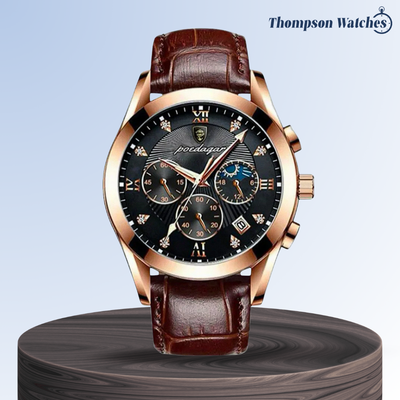 Darian | Reloj con Correa de Cuero Texturizado Clásico | 39 mm