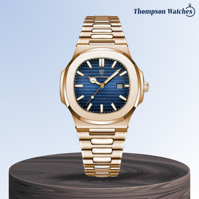 Adriel | Reloj de Marco de Acabado en Oro Rosa Refinado y Elegante | 40mm