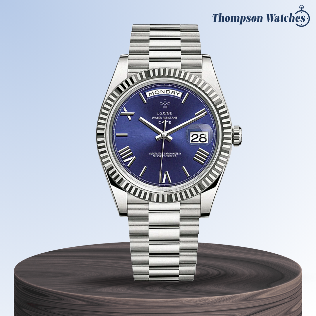 Reloj Frederick | Líneas precisas y estilo clásico de día y fecha | 40 mm