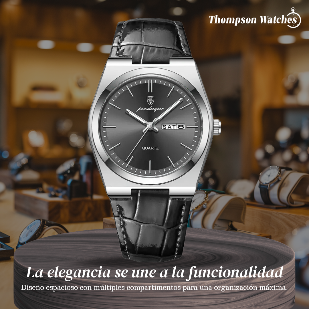 Asher | Reloj informal de negocios con calendario | 40 mm