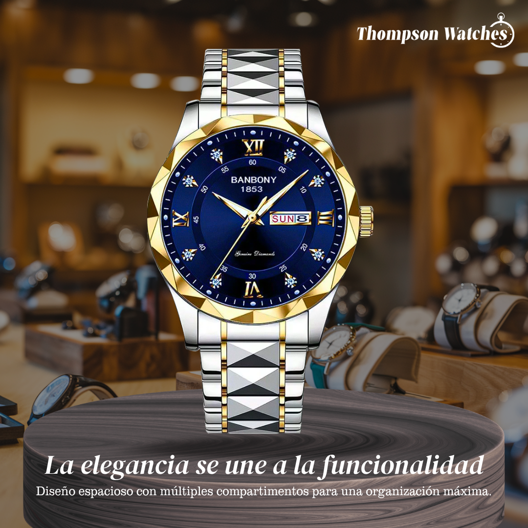 Sean | Reloj multifunción con correa de acero inoxidable | 40 mm