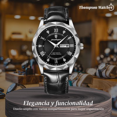 Levi | Reloj de cuarzo para hombre con fecha y día de la semana | 41 mm