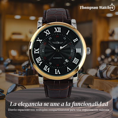 Daniel | Reloj mecánico clásico para hombre con números romanos | 45 mm