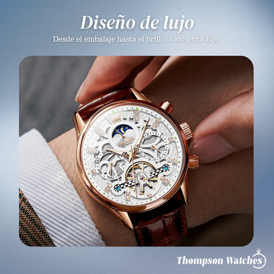 Emmett | Reloj mecánico automático con correa de piel | 40 mm