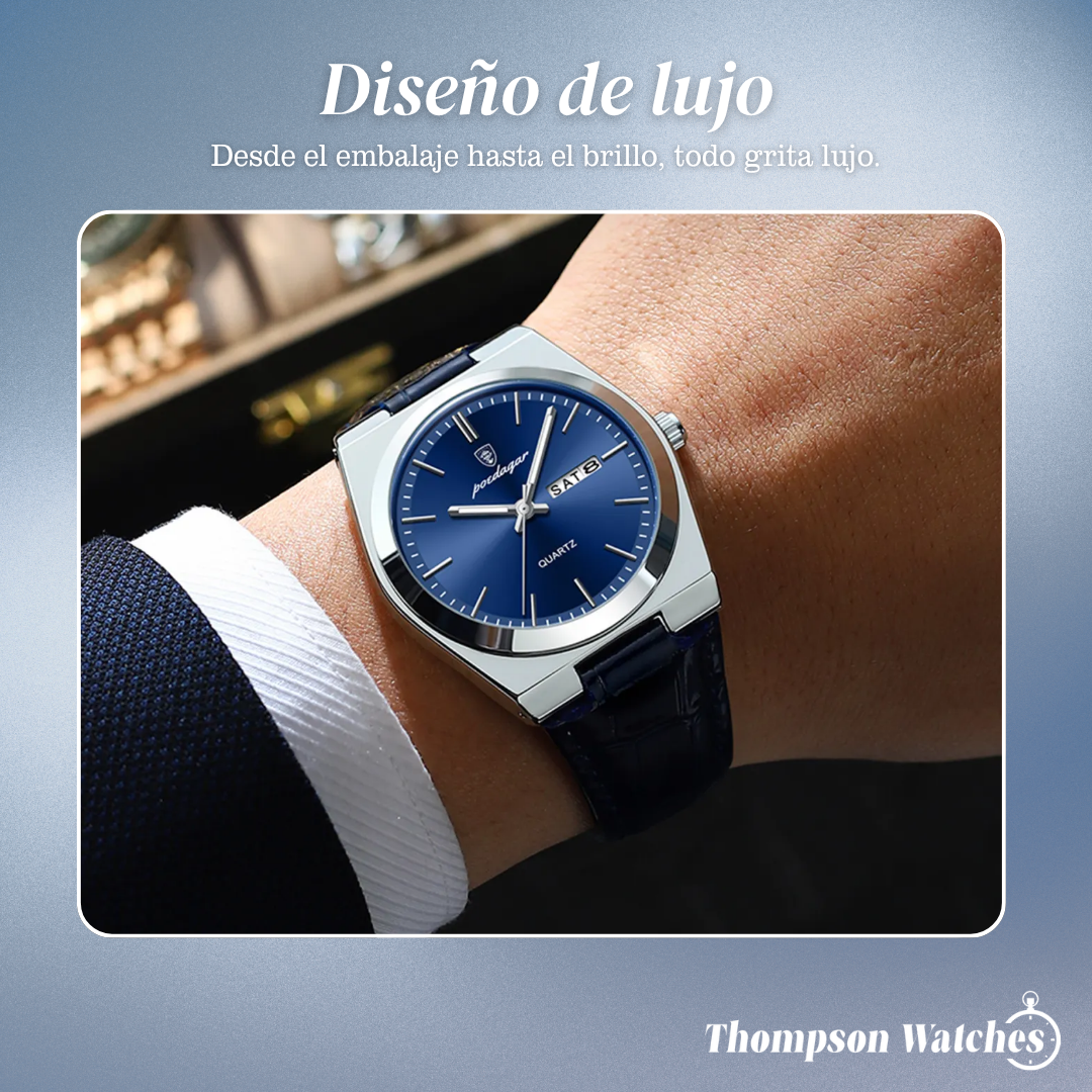 Asher | Reloj informal de negocios con calendario | 40 mm