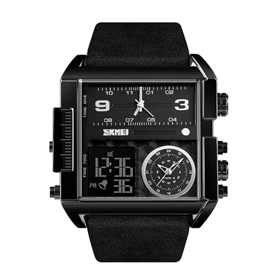 Alex | Reloj de pulsera de cuarzo con doble calendario para hombre | 51 mm