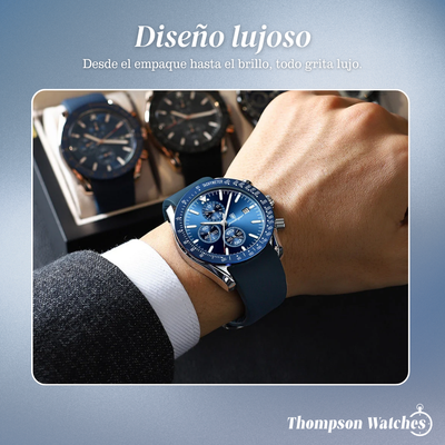 David | Elegante cronógrafo para hombre con correas versátiles | 44 mm