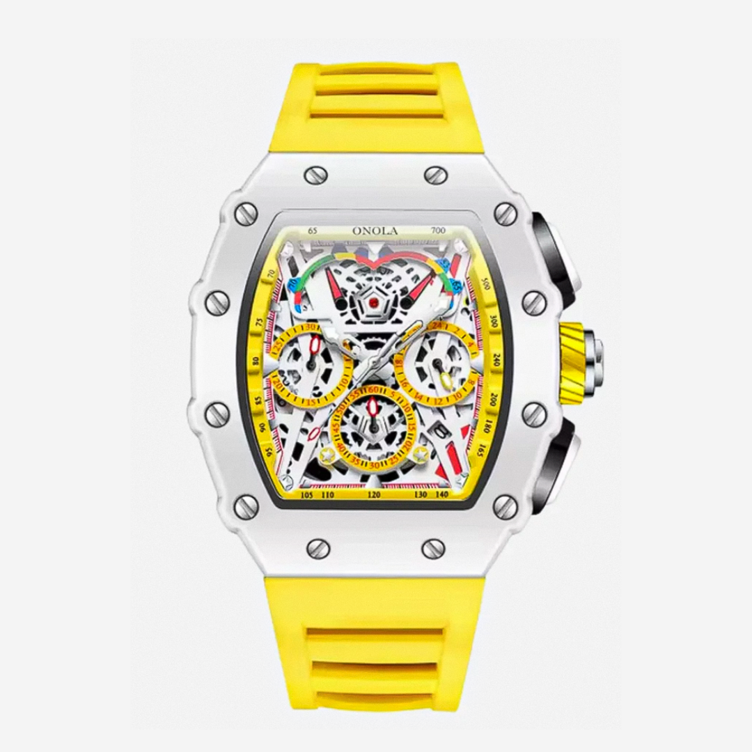 Reloj futurista con esfera esqueleto en colores Cairo | 41 mm