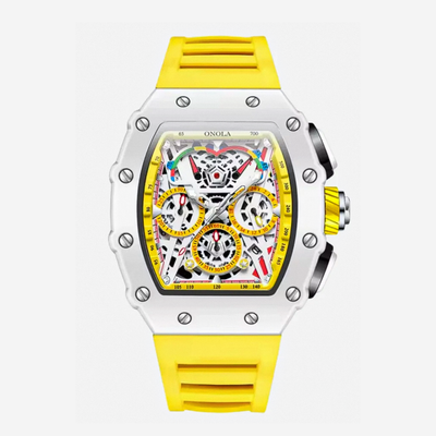 Reloj futurista con esfera esqueleto en colores Cairo | 41 mm